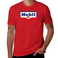 เสื้อยืด Mobil Oil ป้ายวินเทจโลโก้1950เสื้อยืดผู้ชาย