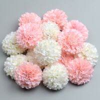 【YF】 50pcs 5cm Pompom Artificial Silk Flowers Hydrangea Wedding Decoration Scrapbooking Fake Wreaths