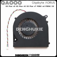 พัดลมแล็ปท็อปสำหรับ Gigabyte AORUS X3บวก V3 X3บวก V5 X3บวก V7 P35X V4 P35W CPU V3และพัดลมระบายความร้อน GPU