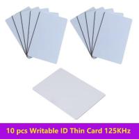 Asiali RFID ID Rewritable Thin PVC Cards Chip:T5577 (Pack of 10)