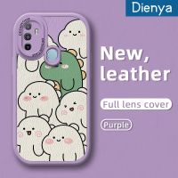 เคส Dienya สำหรับ OPPO A53 2020 4G A53s 4G เคส A11s A32 A33 2020หลากสีน่ารักการ์ตูนไดโนเสาร์สีขาวและสีเขียวบางนุ่มหนังเคสกันกระแทกปลอกทนต่อการตกหล่น