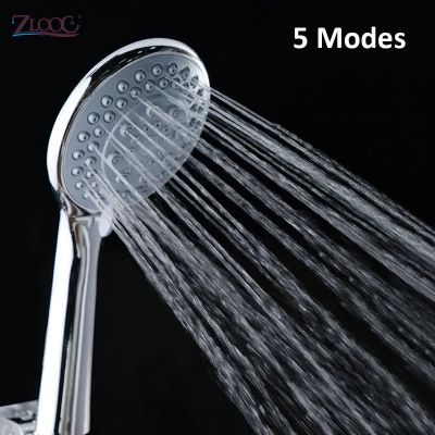 Zloog 5 Modes Bathroom Shower Head Rainfall Handheld Sprinkle Multi-function Bath Shower Nozzle Bathroom Accessories  by Hs2023