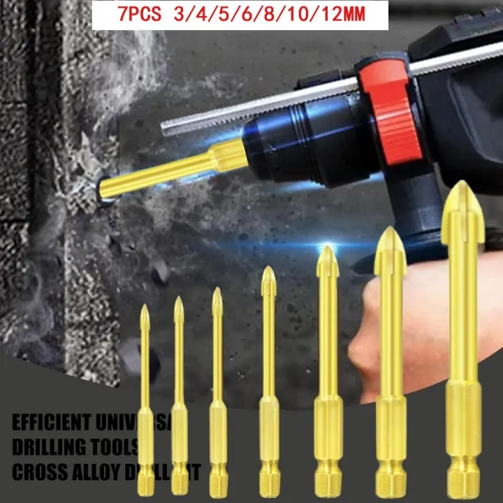 Ceramic Tile Hole Saw Hexagon Shank Ceramic Triangle Drill Bit Glass