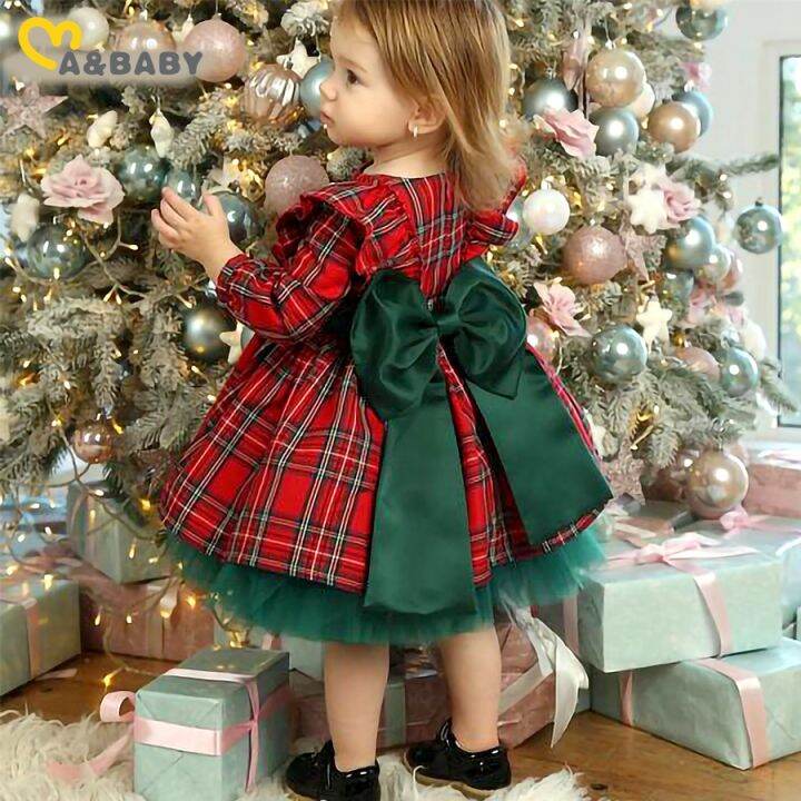 Ma Baby 6M 6Y Christmas Dress For Girls Toddler Kid Child Red