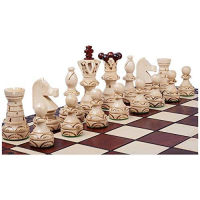 Chess and games shop Muba Wooden Chess Pieces Embassy- Felted, Weighted, Nice Looking - Chessmen ONLY