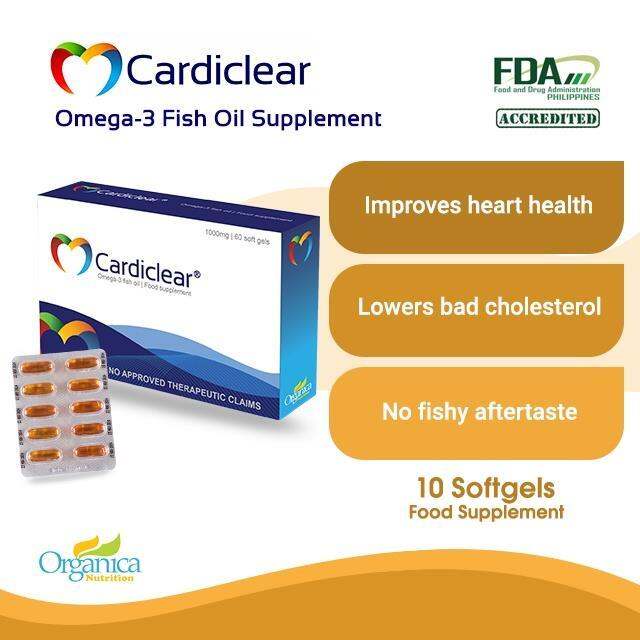 [ For Lower Cholesterol and Blood Pressure ] Cardiclear Omega 3 Fish