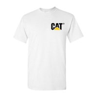 tshirtเสื้อยืดคอกลมฤดูร้อนเสื้อยืด พิมพ์ลายกราฟฟิคโลโก้ Caterpillar เหมาะกับของขวัญวันเกิด สไตล์คลาสสิก สําหรับผู้ชายSto  TR2T