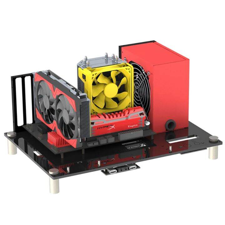 MATX ATX EATX PC Case Test Bench Acrylic Open Computer Case MicroATX