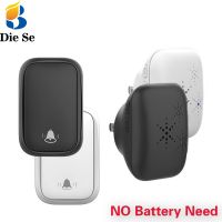 ✲❀ Wireless Self-powered Outdoor Doorbell No Battery Required Waterproof Transmitter 220V EU Receiver Doorbell Set for Home Control