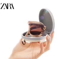 ZARAˉ Brown Sunglasses Female Retro Folding Polarized Sunglasses Anti-ultraviolet Premium Sense Sunshade Glasses Men Driving