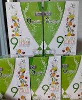 ( โปร ซื้อ 3 แถม 2 )9 ฟรุตตี้ ไฟเบอร์  9 Fruiy Fiber เครื่องดื่ม รสผลไม้รวมผสมใยอาหารชนิดผง ตรา เนเจอร์  1 กล่อง มี  10  ซอง