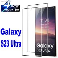 1/4Pcs Tempered Glass For Samsung Galaxy S23 SM-S918 Ultra Screen Protector Glass Film