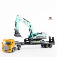 ProudNada Toys ของเล่นเด็กรถเหล็กโมเดลรถลากพร้อมรถแม็คโคร XIN LIAN MENG TOYS Alloy Car Series NO.83019