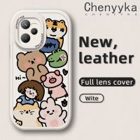 เคส Chenyyka สำหรับ Realme C35 C31 Narzo 50A Prime Case การ์ตูนสัตว์น่ารักบางรูปแบบดีไซน์ใหม่นุ่มหนังเคสซิลิโคนกันกระแทกโทรศัพท์กรอบเลนส์เต็มรูปแบบเคสป้องกันกล้อง