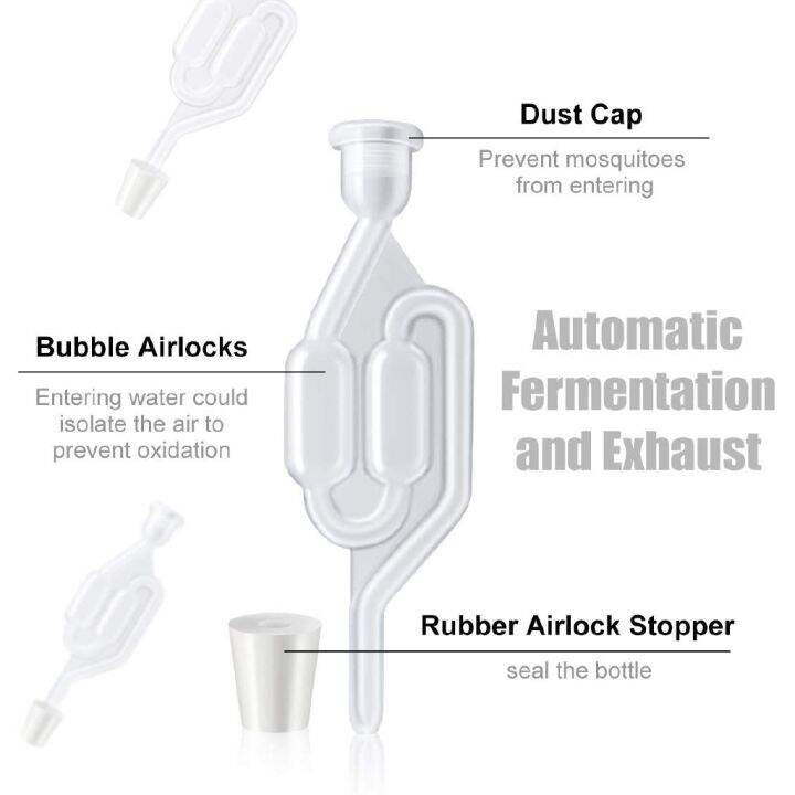 Fermentation Airlock,Brewing Airlock Wine Airlock Beer Airlock with