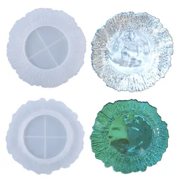 Round Hexagonal Dish Resin Molds Silicone Jewelry Tray Molds Soap