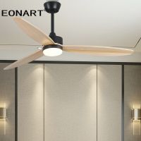 60 Inch Design Fan Light Modern Dc Ceiling Fans Led Lamp Indoor Solid Wood White ceiling Fan Remote Control Ventilador De Techo Exhaust Fans