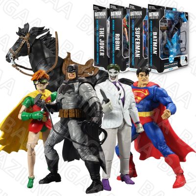 ZZOOI McFarlane Toys Batman The Dark Knight Returns  Bundle Set (4) w/Build-A-Horse Action Figure Toys Collection Doll Model DC