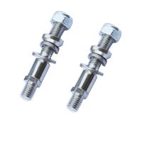 2pcs Motorcycle Side Mirror Rear View Mirror Bolts Screws Mount Bolts Adapter For Harley Bobber Chopper 8mm Mirror to 10mm Mount Mirrors