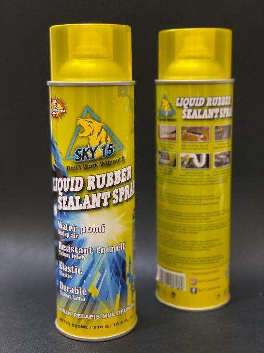 NEW ! SKY 15 LIQUID RUBBER SEALANT SPRAY ANTI BOCOR CAIRAN PELAPIS 500