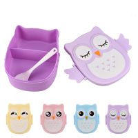 ❃ Owl Shaped Lunch Box With Compartments Lunch Food Container With Lids Almacenamiento Cocina Portable Bento Box For Kids School