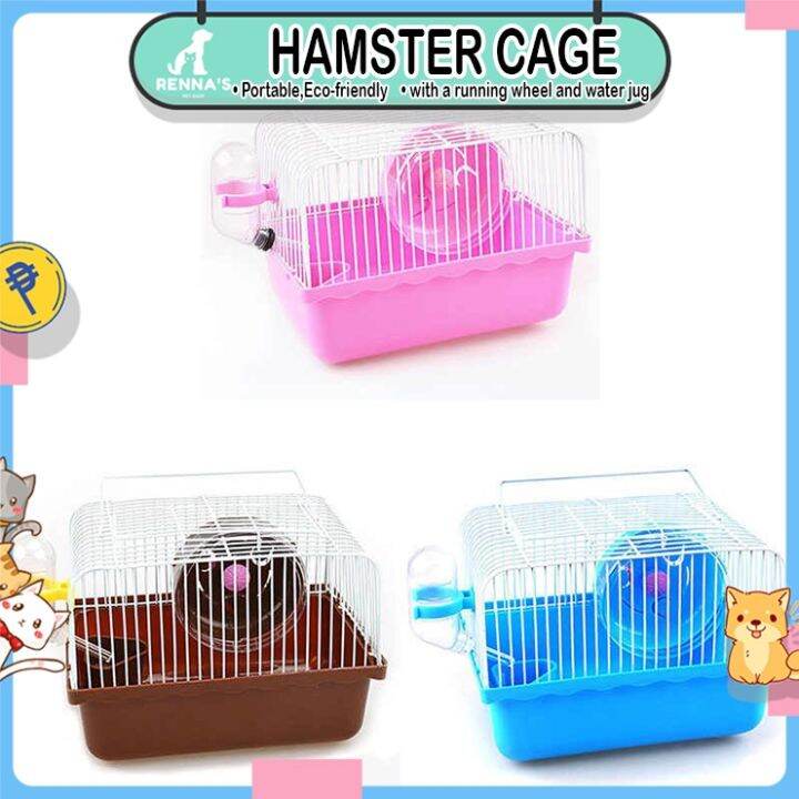 Image showcasing Renna's Hamsters Cage With Accessories Cage For Hamsters Syrian ...