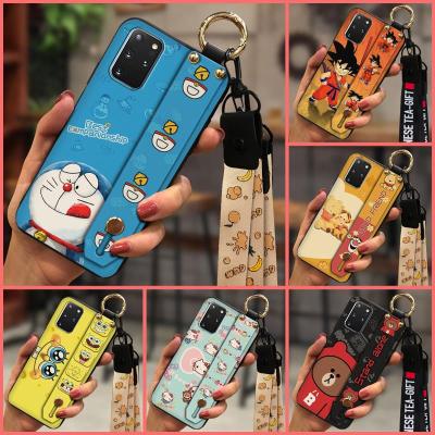 Cover Anti-dust Phone Case For Samsung Galaxy S20 Plus/S20+/SM-G985F Shockproof Durable Cute TPU Soft Case Wristband