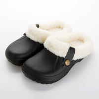 Autumn and winter new s slippers non-slip, warm and waterproof plush cotton slippers