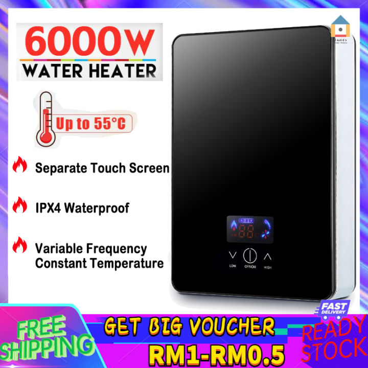 【Malaysia Spot Sale】Electric Water Heater Instant Tankless Electric