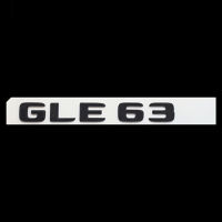 3D ABS เคลือบเงาสีดำรถด้านหลัง Trunk Badge ตัวอักษรสติกเกอร์สัญลักษณ์ GLE63โลโก้สำหรับ AMG GLE 63 W177 W176 C292อุปกรณ์เสริม