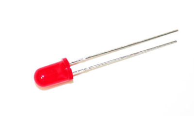LED red diffused 5mm (10 LEDs) - COLE-0248