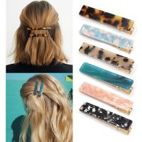 【YF】♚﹍  Fashion Metal Acetate Hair Pin Clip Leopard Hairpins Hairgrips Barrette Hairpin Accessories