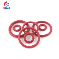 10 Pcs 4 Mm Tebal O-rings Merah Karet Silikon OD 185/190/195/200/ 205/210/215/220 Mm Panas Ketahanan O Lingkaran Segel Paking Washers