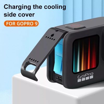 ฝาปิดช่องแบต GoPro Hero 10 9 Battery Cooling Side COVER Type-C Charging Port ฝาครอบแบตเตอรี่ Gopro Hero 9 / 10 Black แบบมีรูระบายความร้อน