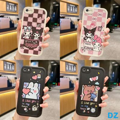 ✕ เคส iPhone 6 6S 7 8 PLUS 2020 2022 ภาพวาดสีน้ำมันน่ารักกรณีโทรศัพท์ XXXPN