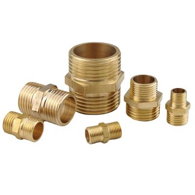 【YF】№♧  Pipe Nipple Fitting Coupler 1/8 1/4 3/8 1/2 3/4 1 BSP Male to Thread Gas