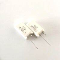 10Pcs 5W Vertical cement resistance 0.05 100K ohm 5 0.1R 0.15R 0.22R 0.25R 0.39R 0.47R 1R 10RJ 100R 150R Ceramic resistor