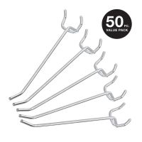 Pegboard Hooks Universal Fit 50-Piece Value Pack