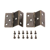 2Pcs Self Close Kitchen Cabinet Hinges Furniture Hardware Antique Bronze Folding Furniture Cupboard Door Hinge 44*45*22mm Door Hardware Locks