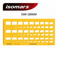 แผ่นเพลท ISOMARS ISM-1806M ขนาด 240x128 mm.(สี่เหลี่ยมผืนผ้า)