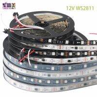 แถบพิกเซล Led Ws2811 DC12V Led 30/48/60Led/M SMD5050 RGB แบบยืดหยุ่นเทปไฟ Ic ภายนอก1ควบคุมด้วย3หลอด