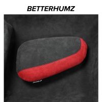 BETTERHUMZ Alcantara Leather Knee Pad For Car Interior Pillow Universal Car Seat Thigh Support For Honda CRV URV Accord Civic