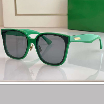 original Green Women Sunglasses Acetate Square glasses R Vintage Colored OVAL BV0303SK Sunglases Aesthetic Trendy SunGlasses