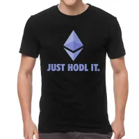 Ethereum Just Hodl It Tshirt Men T Shirt Currency Crypto Cryptocurrency Eth Tshirts Cotton Tee