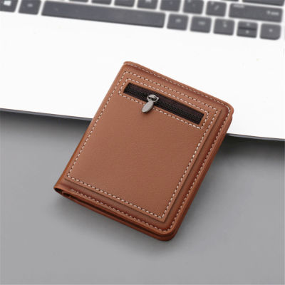 Coin Pouch New Style Coin Purse PU Leather Wallet Short Wallet Vertical Card Holder Short Card Holder
