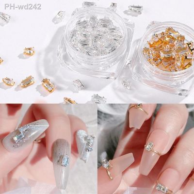 20Pcs Gold /Silver Sparkle Nails Decoration Mini Flatback Diamonds Horse Eyes Water Drop Shaped Deisgner Manicure Jewelry Tool