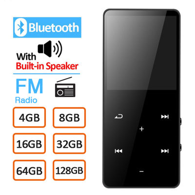 CUGUU 128GB COD เครื่องเล่น MP3 1.8นิ้วในตัวมีความจุ32GB เครื่องบันทึกวิทยุเอฟเอ็ม MP4มีเดียลำโพงเล่นเพลงสปอร์ต