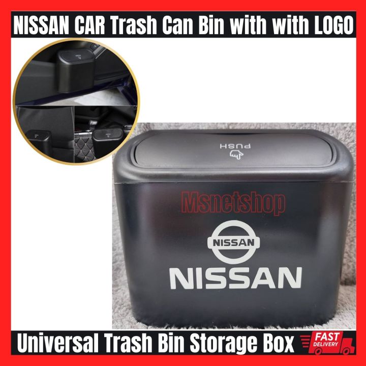 Mini Car Trash Bin With Lid Universal Mini Trash Can For Car