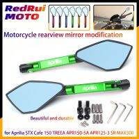 ◆ Universal Motorcycle mirror CNC side Rearview for Aprilia STX Cafe 150 TREEA APR150-5A APR125-3 SR MAX300