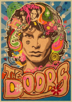 Jim Morrison The Doors โปสเตอร์อัลบั้มร็อควินเทจ: Ideal Wall Art For Music Lovers Home Decor 0919